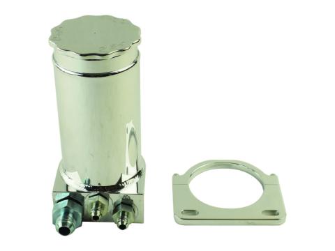 Pro Touring Polished Hydroboost Remote Reservoir Kit, 2X #6AN Return #10AN Feed PSC Performance Steering Components