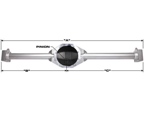 Rock Assault Trail Nine Axle Housing With Bearing Pockets 3 Inch X 3/8 Inch X 65 Inch Length WMS with Inspection Hole Trail Gear