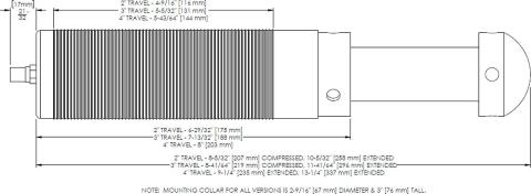 Performance 2.0 Inch Threaded Body Bump Stops - 3 Inch Stroke Trail Gear