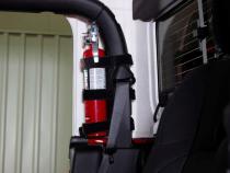 Fire Extinguisher Holder for Padded Roll Bar Black Fishbone Offroad