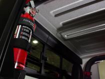 Fire Extinguisher Holder for Padded Roll Bar Black Fishbone Offroad