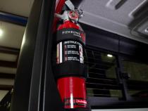 Fire Extinguisher Holder for Padded Roll Bar Black Fishbone Offroad