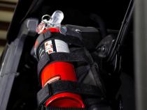 Fire Extinguisher Holder for Padded Roll Bar Black Fishbone Offroad