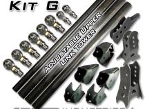 Easy 3 Link Kit G Adjustable Upper link No Tubing Outside Frame Centered Front Driver Rear Passenger Artec Industries