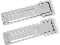 Jeep JK Tailgate Hinge Overlays 4 Pieces 07-18 Wrangler JK Polished Silver Kentrol