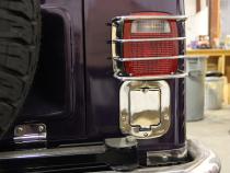 Jeep CJ Rear Body Guard Pair 55-86 CJ Polished Silver Kentrol