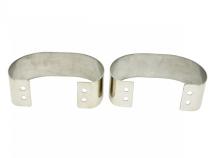 Jeep CJ/YJ Bumperettes Pair 76-95 CJ and Wrangler YJ Polished Silver Kentrol