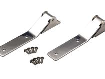 Jeep YJ Tailgate Hinge Pair 87-95 Wrangler TJ Polished Silver Kentrol