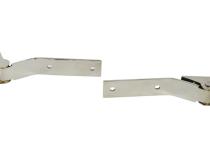 Jeep YJ Tailgate Hinge Pair 87-95 Wrangler TJ Polished Silver Kentrol