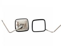 JEEP CJ/YJ/TJ/JK Outback Mirrors Pair 76-18 CJ and Wrangler YJ/TJ/JK Polished Silver Kentrol