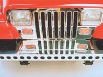 Jeep YJ 410 Stainless Frame Cover 87-95 Wrangler TJ Polished Silver Kentrol