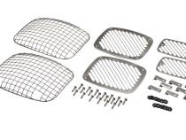 Jeep YJ Billet and Wire Mesh Set 6 Pieces 87-95 Wrangler TJ Polished Silver Kentrol