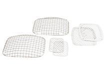 Jeep YJ Billet and Wire Mesh Set 6 Pieces 87-95 Wrangler TJ Polished Silver Kentrol