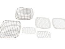 Jeep YJ Billet and Wire Mesh Set 6 Pieces 87-95 Wrangler TJ Polished Silver Kentrol