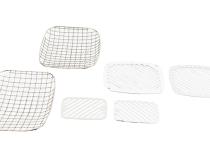 Jeep YJ Billet and Wire Mesh Set 6 Pieces 87-95 Wrangler TJ Polished Silver Kentrol
