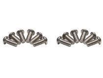 Jeep CJ/YJ Hardtop Door Hinge Set Without Mirror Holes 4 Pieces 76-93 CJ and Wrangler YJ Polished Silver Kentrol