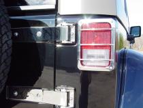 Jeep JK Tailgate Hinge Pair 07-18 Wrangler JK Polished Silver Kentrol