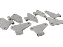 Jeep JK Body Door Hinge Set 8 Pieces 4 Door 07-18 Wrangler JK Bare Grey Kentrol