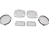 Jeep TJ Wire Mesh Guard Set 6 Pieces 97-06 Wrangler TJ Powdercoat Black Kentrol