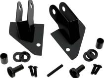 Jeep YJ Mirror Relocation Bracket Pair 87-95 Wrangler TJ Powdercoat Black Kentrol