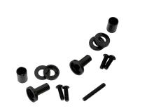 Jeep YJ Mirror Relocation Bracket Pair 87-95 Wrangler TJ Powdercoat Black Kentrol