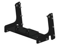 Polaris Winch Mount Black Powdercoated Steel 98-03 500 Sportsman Mile Marker