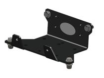 Yamaha Winch Mount Black Powdercoated Steel 07-15 Grizzly 4x4 Mile Marker