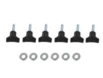 Jeep CJ/YJ CJ/YJ/TJ Door Hinge Liners 2 Door 76-06 CJ and Wrangler YJ/TJ Powdercoat Black Kentrol