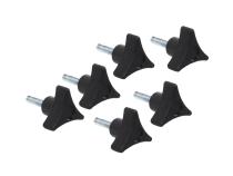 Jeep CJ/YJ CJ/YJ/TJ Door Hinge Liners 2 Door 76-06 CJ and Wrangler YJ/TJ Powdercoat Black Kentrol