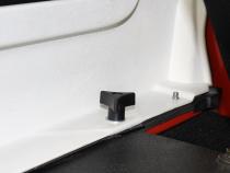 Jeep CJ/YJ CJ/YJ/TJ Door Hinge Liners 2 Door 76-06 CJ and Wrangler YJ/TJ Powdercoat Black Kentrol