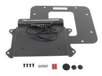 Jeep JK BackSide License Plate Mount with LED's 07-09 Wrangler JK Textured Black Kentrol