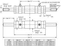 10 Inch Double Ended Ram with Number 6 JIC Fittings Trail Gear