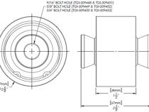 1-inch Uniball Joint Kit - 5/8 Inch Bolt Hole (with Install Tool) Trail Gear