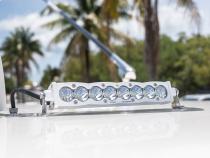 S8 White Straight LED Light Bar (10 Inch; Driving/Combo; Clear) Baja Designs