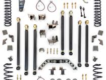 Jeep Wrangler 4.0 Inch Pro Series 3 Link Long Arm Lift Kit W/Rear 5 Inch Stretch 97-06 Wrangler TJ Clayton Off Road