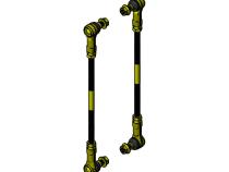 Jeep Wrangler Adjustable Rear Sway Bar End Link 07 Up JK/JL Adjustable Front Sway Bar End Link 07-18 JK Clayton Off Road
